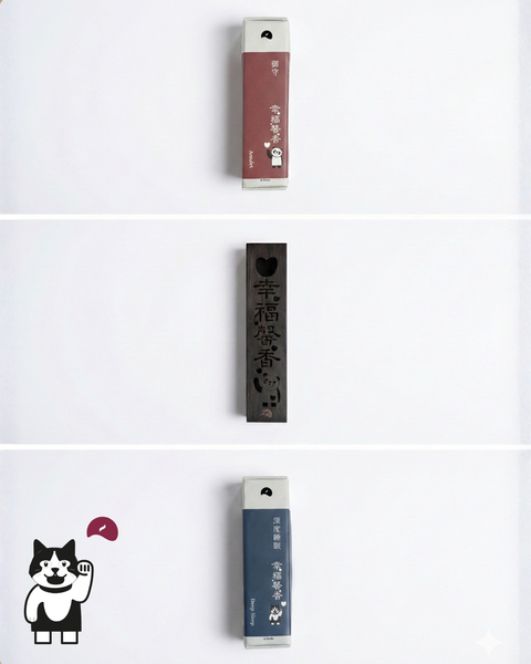 【香丘X 有心熊貓】 幸福馨香慈善線香體驗套裝 - 深度睡眠&御守